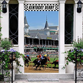 Aperturee - Kentucky Derby Fierce Horse Racing Scene Door Cover